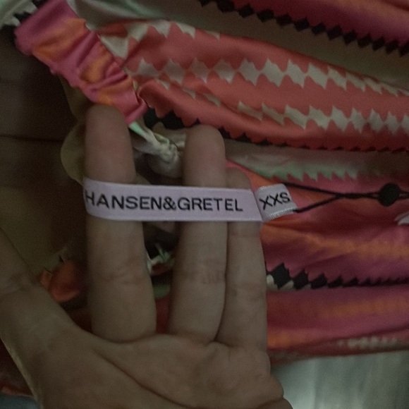 HANSEN&GRETEL PAROS BACKLESS MAXI DRESS MULTI DIAMOND - Picture 6 of 7